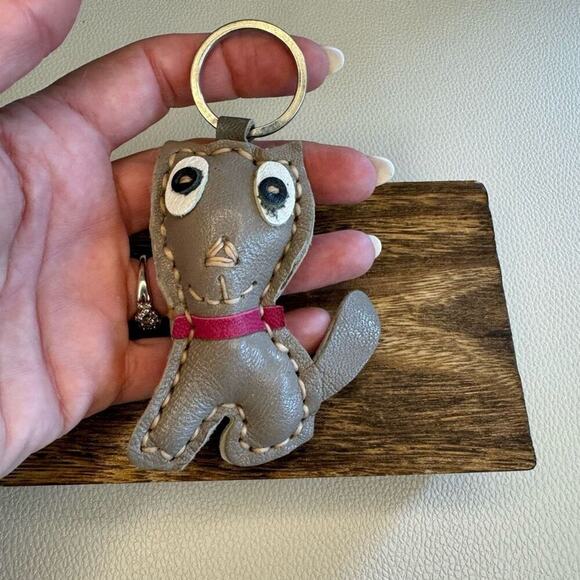 Kitty Cat Keychain Leather Kitten Charm NEW FAST SHIP - Picture 3 of 3